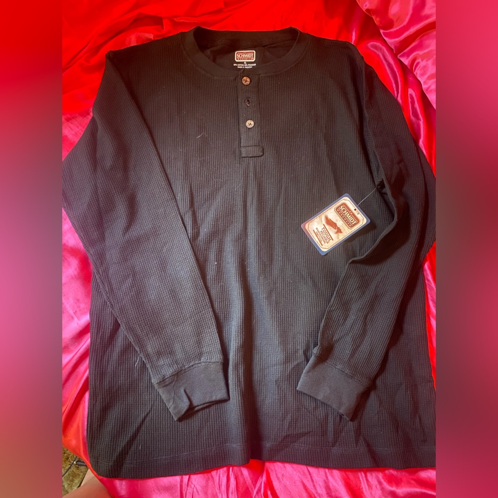 Classic Black Henley Shirt